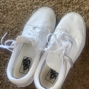 White vans women's size 7